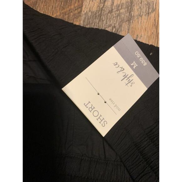 Style & Co Women Tie-Front Shorts Cotton Blend Black Plus‎ Size M - Picture 5 of 5